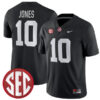 Mac Jones Alabama Crimson Tide Football Black Alternate Game Jersey - All Stitched