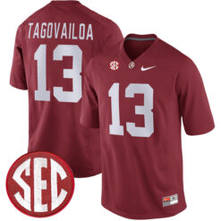 Tua Tagovailoa Alabama Crimson Tide Football Crimson Alumni Jersey - All Stitched
