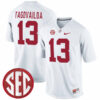 Tua Tagovailoa Alabama Crimson Tide Football White Alumni Jersey - All Stitched
