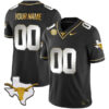 Custom Texas Longhorns Football Black Gold Limited Jersey - All Stitched
