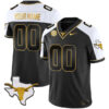 Custom Texas Longhorns Football Alternate Black Gold Jersey - All Stitched