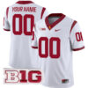 Custom USC Trojans Football White Away Game Jersey - All Stitched