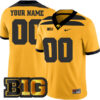 Custom Iowa Hawkeyes Football Gold Alternate Game Jersey - All Stitched