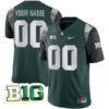 Custom Michigan State Spartans Football Green Limited Game Jersey - All Stitched