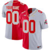 Custom Ohio State Buckeyes Football Gold Version Split Jersey - All Stitched