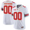 Custom Ohio State Buckeyes Football Gold Version White Jersey - All Stitched