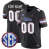 Custom Florida Gators Football Black Alternate Jersey - All Stitched