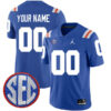 Custom Florida Gators Football Royal Blue Throwback Jersey - All Stitched
