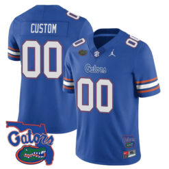 Alternative view of Custom Florida Gators Football Royal Blue Vapor F.U.S.E Limited Jersey - All Stitched