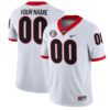 Custom Georgia Bulldogs Football White Jersey - All Stitched