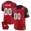Custom Georgia Bulldogs Football Georgia Map Red Jersey - All Stitched