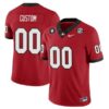 Custom Georgia Bulldogs Football Red Vapor F.U.S.E Limited Jersey - All Stitched
