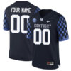 Custom Kentucky Wildcats Football Black Alternate Jersey - All Stitched