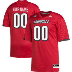Custom Louisville Cardinals Football Red Home Jersey - All Stitched