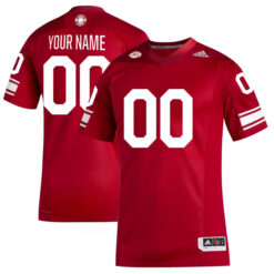 Custom Louisville Cardinals Football Premier Red Jersey - All Stitched