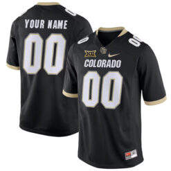 Custom Colorado Buffaloes Football Black Home Jersey - All Stitched