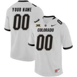 Custom Colorado Buffaloes Football White Away Jersey - All Stitched