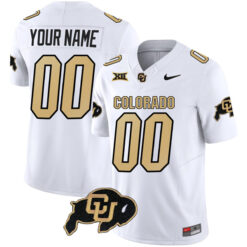 Custom Colorado Buffaloes Football White Vapor F.U.S.E Limited Jersey - All Stitched
