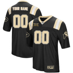 Custom Colorado Buffaloes Football Colosseum Black Foos Ball Jersey - All Stitched