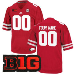Custom Nebraska Cornhuskers Football Scarlet Jersey - All Stitched