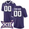 Custom TCU Horned Frogs Football Purple Jersey - All Stitched