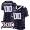 Custom TCU Horned Frogs Football Purple Limited Jersey - All Stitched