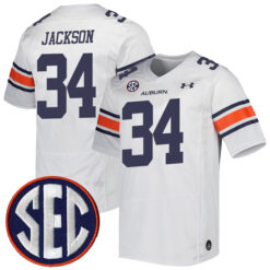 Bo Jackson Auburn Tigers Football White Away Jersey - All Stitched