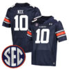 Bo Nix Auburn Tigers Football Navy Home Jersey - All Stitched