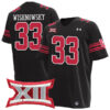 Mitch Wishnowsky Utah Utes Football Black Jersey - All Stitched