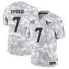 CJ Stroud Houston Texans 2024 Salute To Service Arctic Camo Jersey - All Stitched