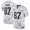 Travis Kelce Kansas City Chiefs 2024 Salute To Service Arctic Camo Jersey - All Stitched