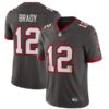 Tom Brady Tampa Bay Buccaneers Pewter Alternate Vapor Limited Jersey - All Stitched