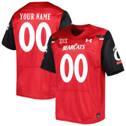 Custom Cincinnati Bearcats Football Red Home Game Jersey - All Stitched