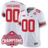 `Custom Ohio State Buckeyes Football White Jersey - All Stitched