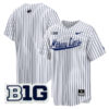 Penn State Nittany Lions Baseball White Pinstripe Jersey - All Stitched