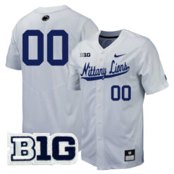 Custom Penn State Nittany Lions Baseball Grey Jersey - All Stitched