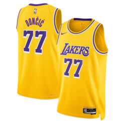 Luka Doncic Los Angeles Lakers White Association Edition Jersey - All Stitched