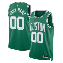 Custom Boston Celtics Kelly Green Icon Edition Jersey - All Stitched