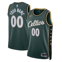 Custom Boston Celtics 2022/23 Kelly Green City Edition Jersey - All Stitched