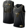Custom Chicago Bulls Black Gold Limited Jersey - All Stitched