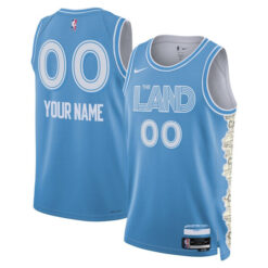 Custom Cleveland Cavaliers Blue 2023/24 City Edition Jersey - All Stitched