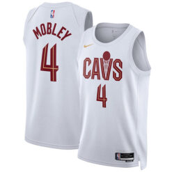 Evan Mobley Cleveland Cavaliers White Association Edition Jersey - All Stitched