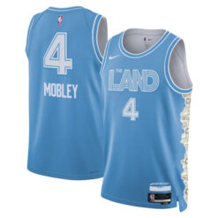 Evan Mobley Cleveland Cavaliers Blue 2024 City Edition Jersey - All Stitched