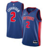 Cade Cunningham Detroit Pistons Royal Blue Icon Edition Jersey - All Stitched