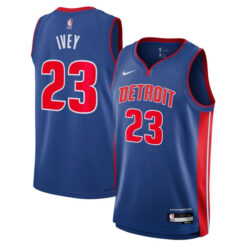 Jaden Ivey Detroit Pistons Royal Blue Icon Edition Jersey - All Stitched