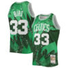 Larry Bird Boston Celtics Green Hyper Hoops 1985/86 Hardwood Classics Jersey - All Stitched