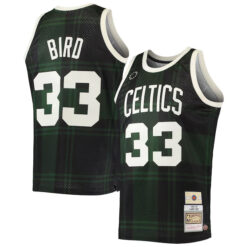 Larry Bird Boston Celtics Black Uninterrupted 1985/86 Hardwood Classics Jersey - All Stitched