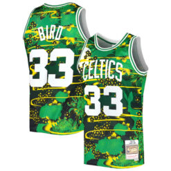 Larry Bird Boston Celtics Green Lunar New Year 1985/86 Hardwood Classics Jersey - All Stitched