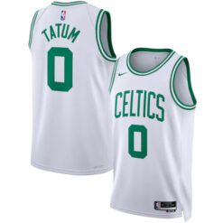 Jayson Tatum Boston Celtics White Association Edition Jersey - All Stitched