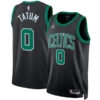 Jayson Tatum Boston Celtics Black Statement Edition Jersey - All Stitched